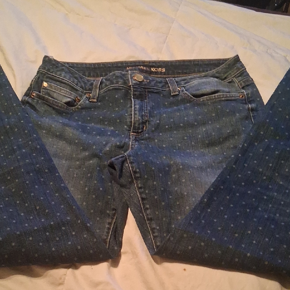 Michael Kors Dark Blue Flare Jeans